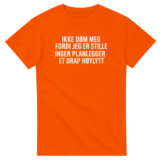 Ikke døm meg -Morsom Tekstprint - Norsk design