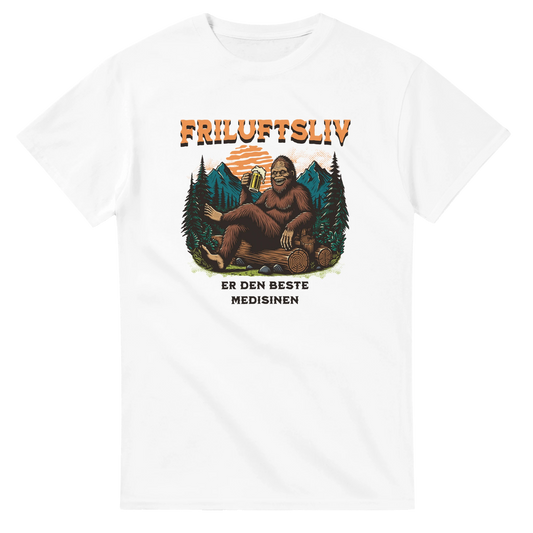 Friluftsliv er den beste medisinen -Morsom Tekstprint - Norsk design