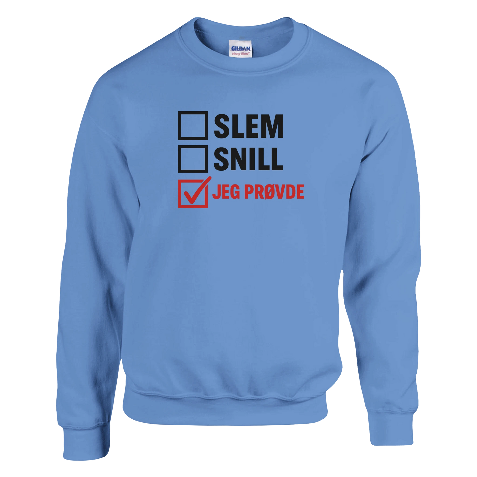 Jeg Prøvde -Morsom Tekstprint - Norsk design