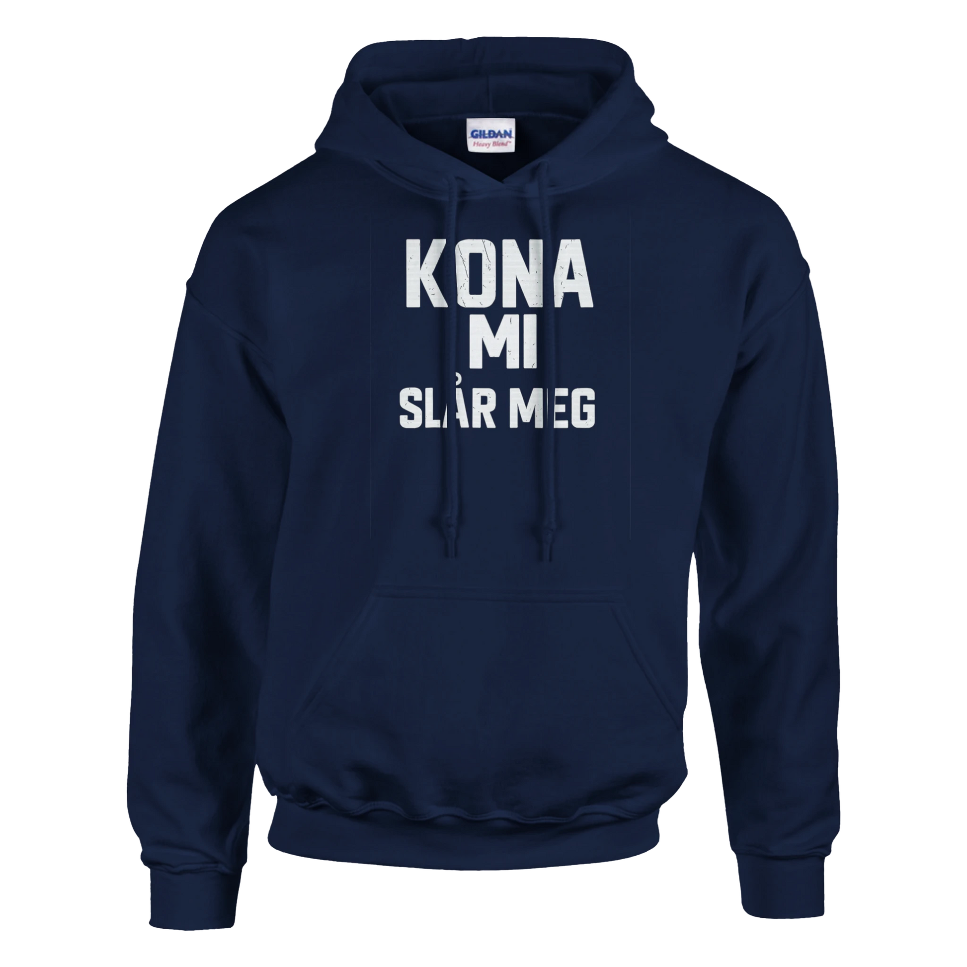 Kona Mi Slår Meg -Morsom Tekstprint - Norsk design