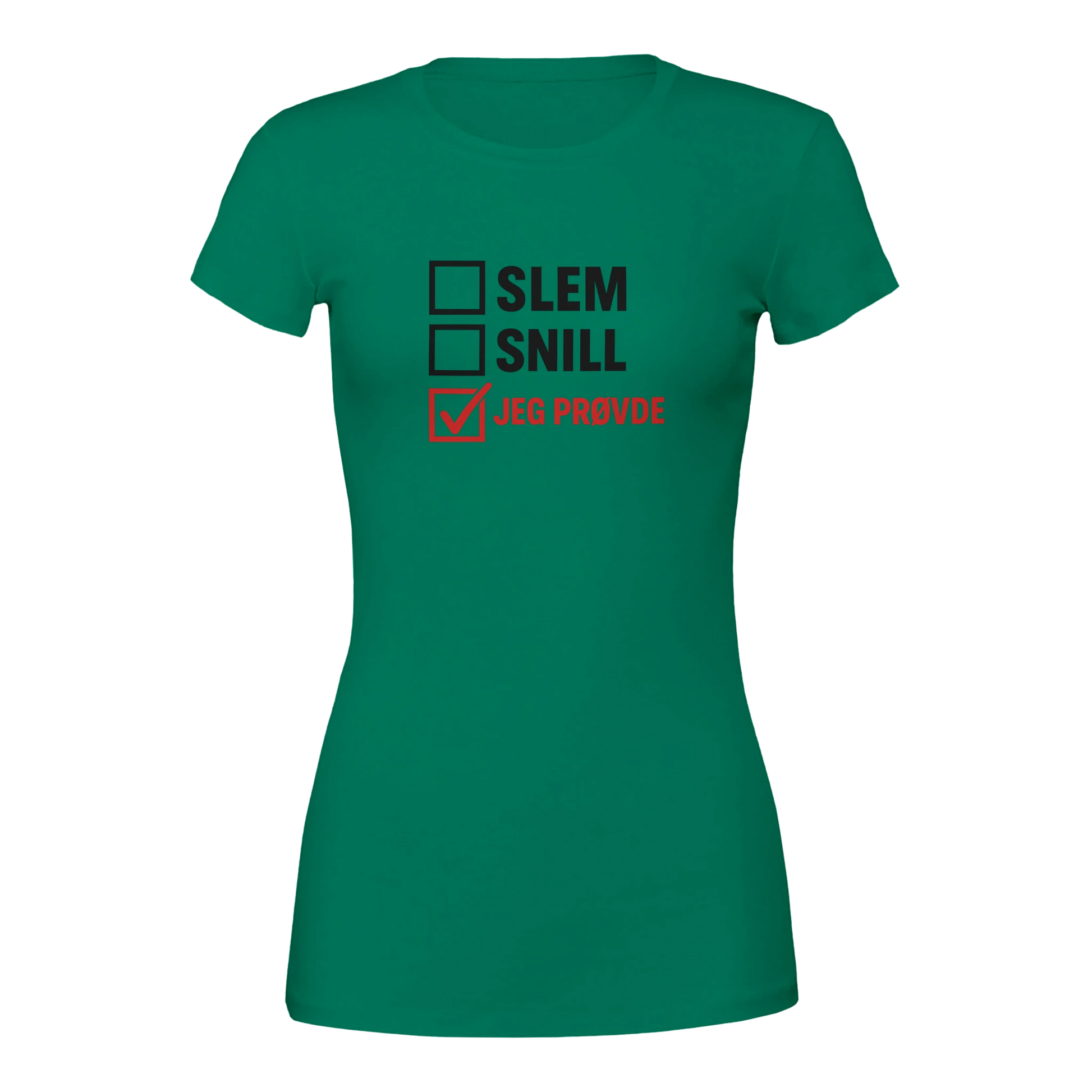 Jeg Prøvde -Morsom Tekstprint - Norsk design