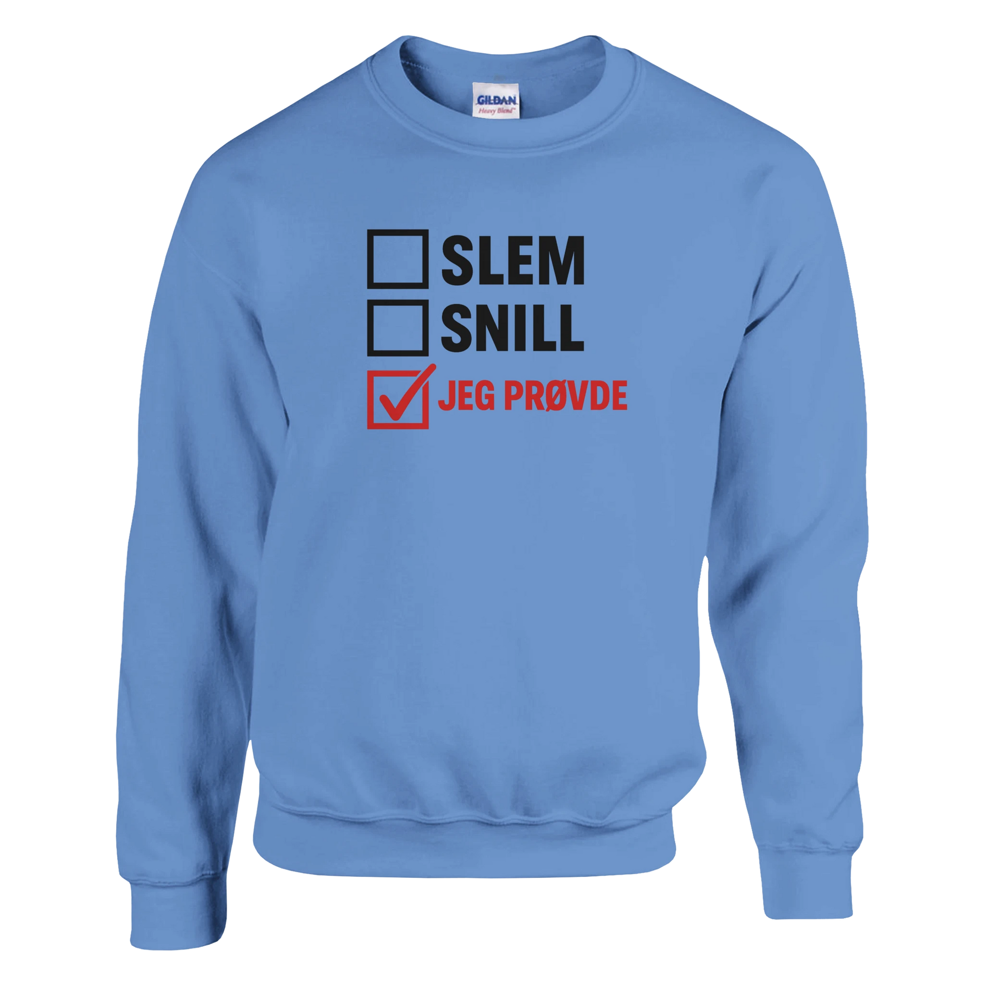 Jeg Prøvde -Morsom Tekstprint - Norsk design