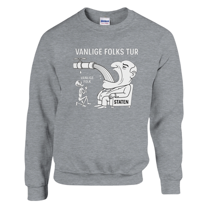 Vanlige Folks Tur -Morsom Tekstprint - Norsk design