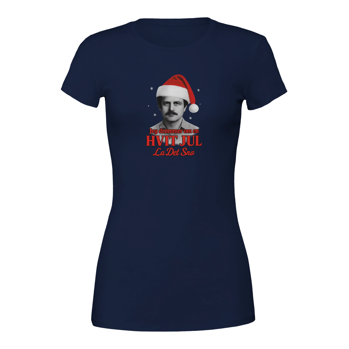 Jeg Drømmer Om En Hvit Jul -Morsom Tekstprint - Norsk design