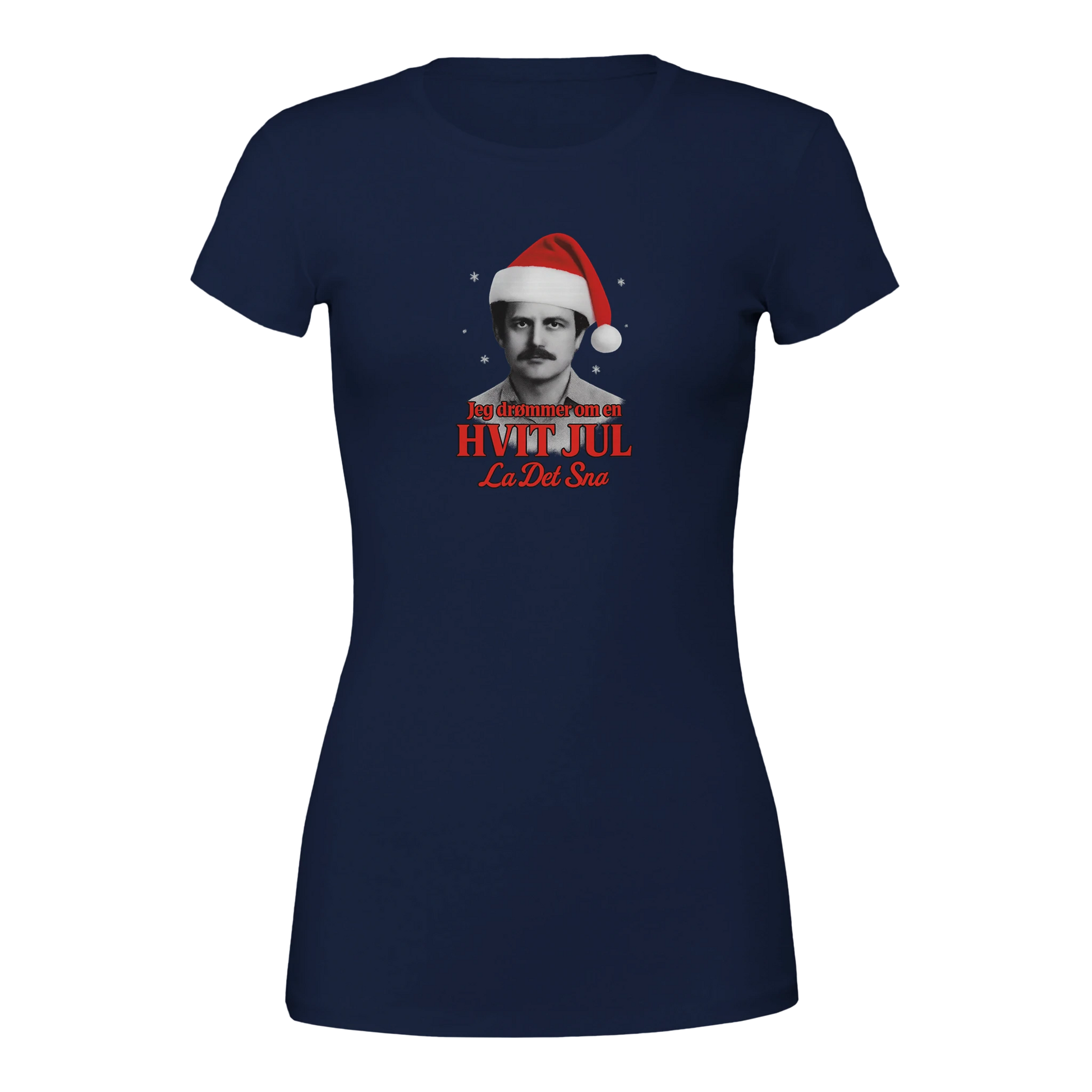 Jeg Drømmer Om En Hvit Jul -Morsom Tekstprint - Norsk design