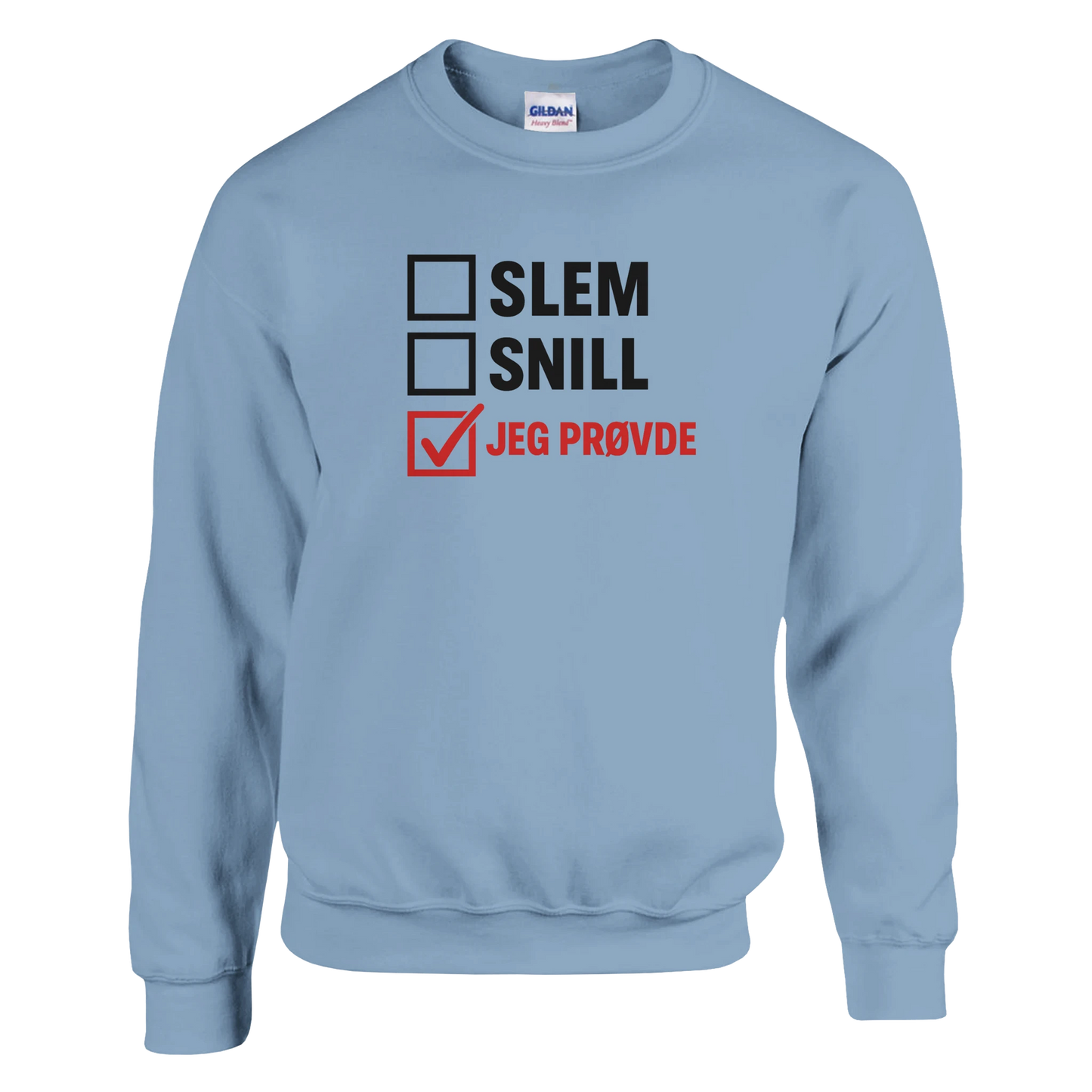 Jeg Prøvde -Morsom Tekstprint - Norsk design