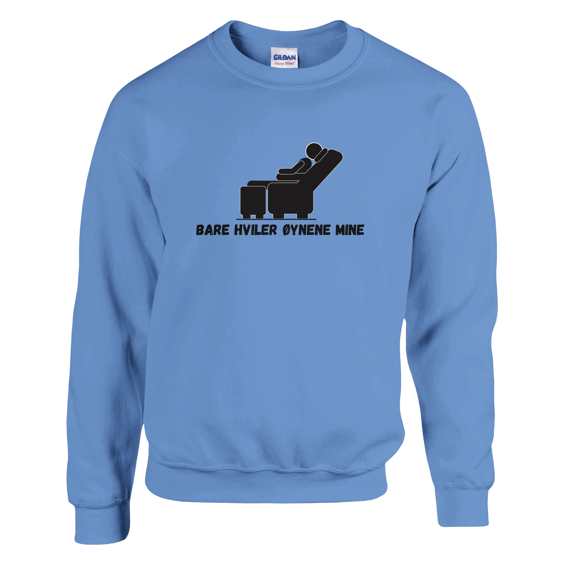 Bare Hviler Øynene Mine -Morsom Tekstprint - Norsk design