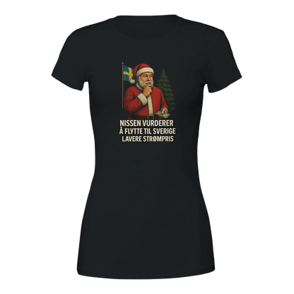 NIssen flytter til Sverige -Morsom Tekstprint - Norsk design