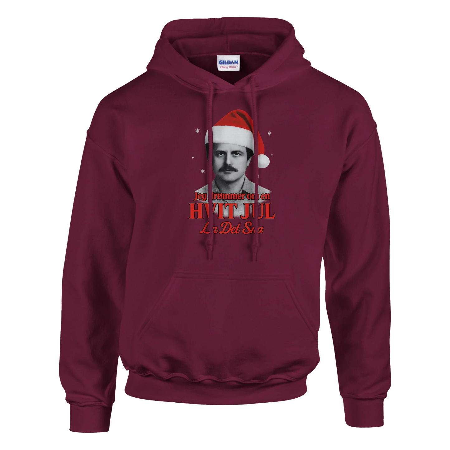 Jeg Drømmer Om En Hvit Jul -Morsom Tekstprint - Norsk design