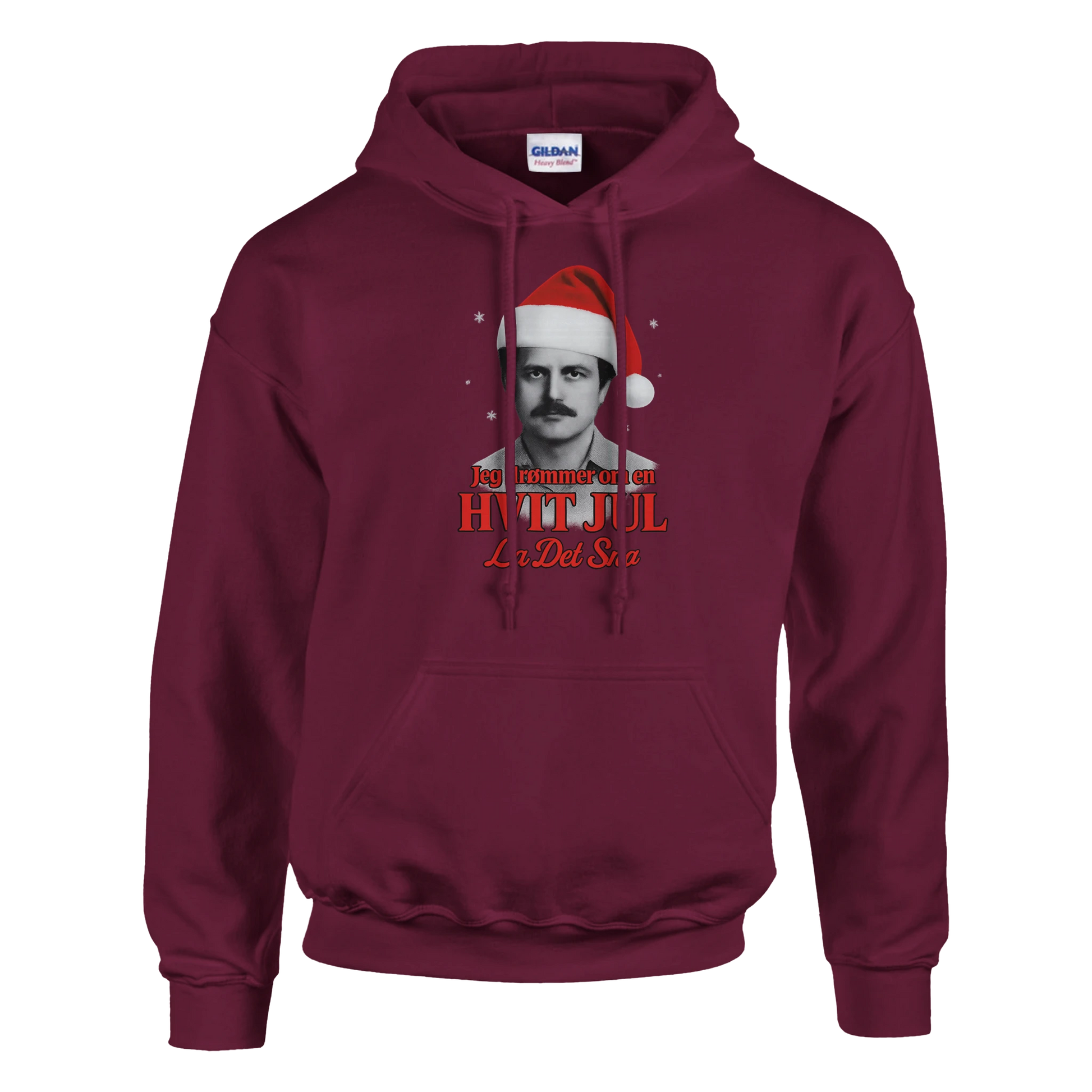 Jeg Drømmer Om En Hvit Jul -Morsom Tekstprint - Norsk design