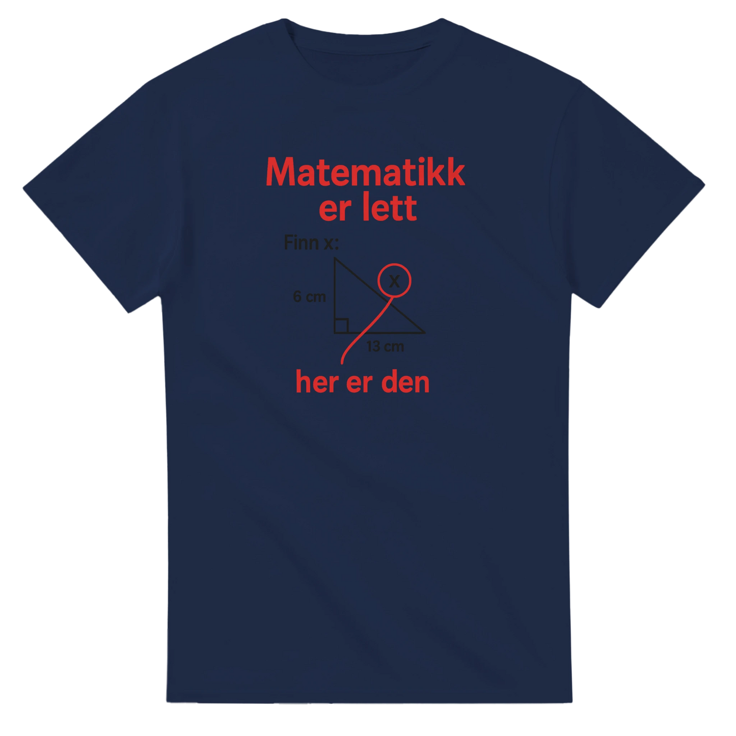 Matematikk Er Lett -Morsom Tekstprint - Norsk design