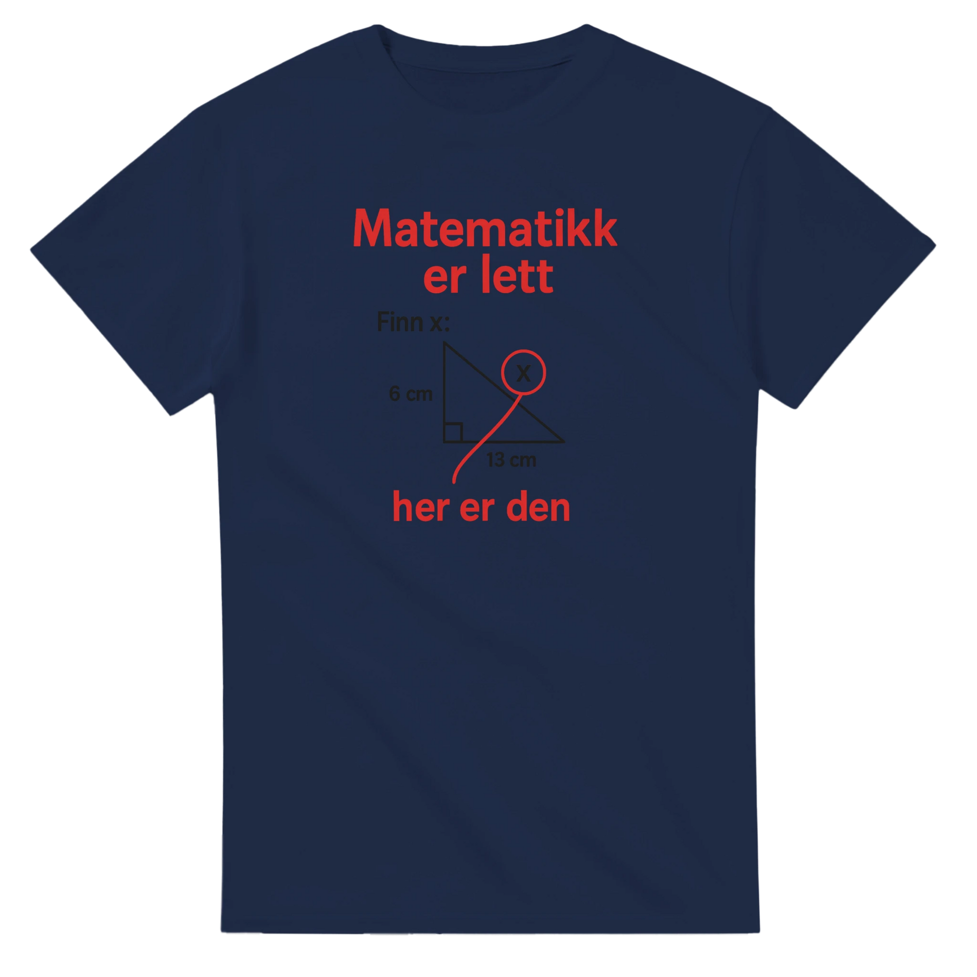 Matematikk Er Lett -Morsom Tekstprint - Norsk design