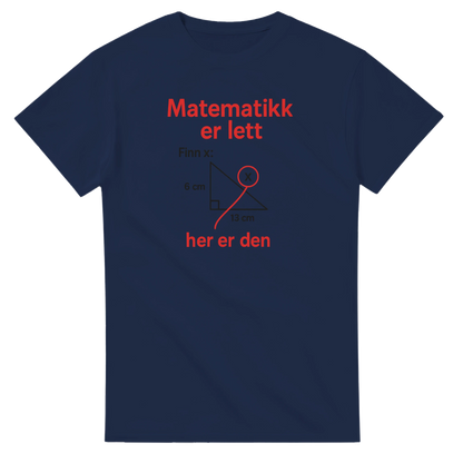 Matematikk Er Lett -Morsom Tekstprint - Norsk design