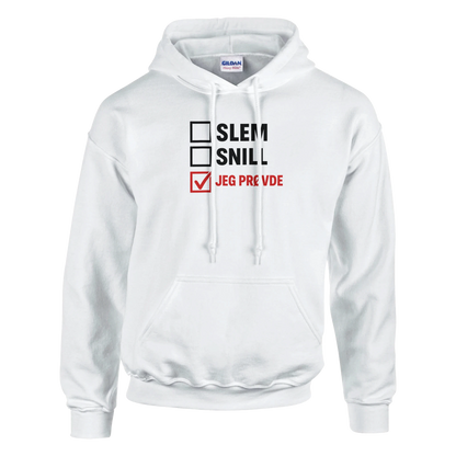 Jeg Prøvde -Morsom Tekstprint - Norsk design