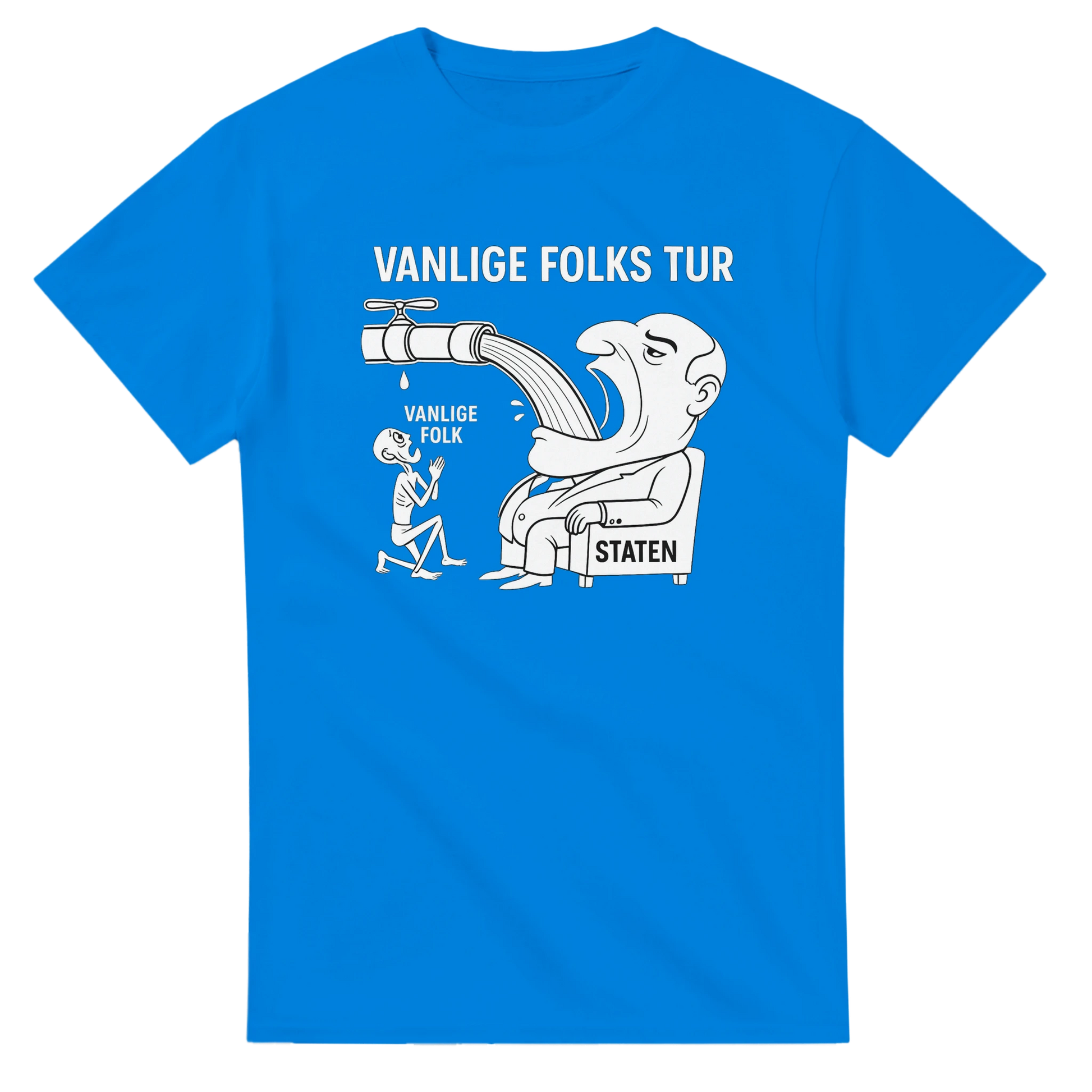 Vanlige Folks Tur -Morsom Tekstprint - Norsk design
