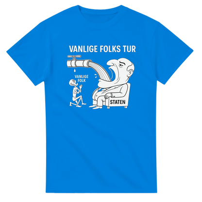 Vanlige Folks Tur -Morsom Tekstprint - Norsk design
