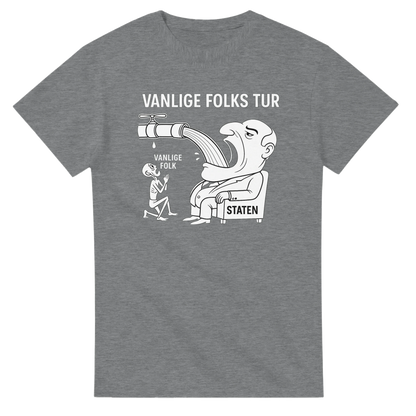 Vanlige Folks Tur -Morsom Tekstprint - Norsk design