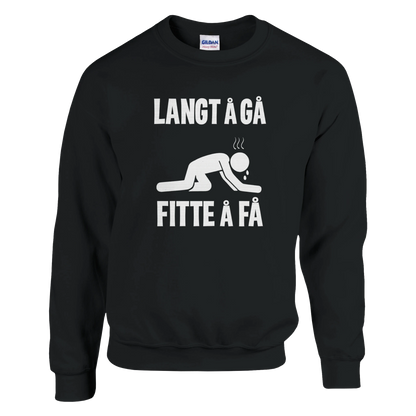 Langt Å Gå Fitte Å Få -Morsom Tekstprint - Norsk design