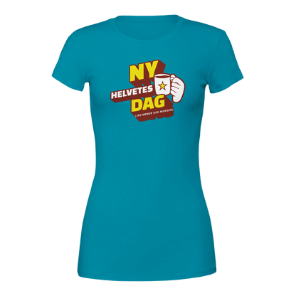 Ny Helvetes Dag -Morsom Tekstprint - Norsk design