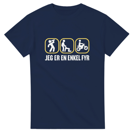 Jeg er en enkel fyr -Morsom Tekstprint - Norsk design