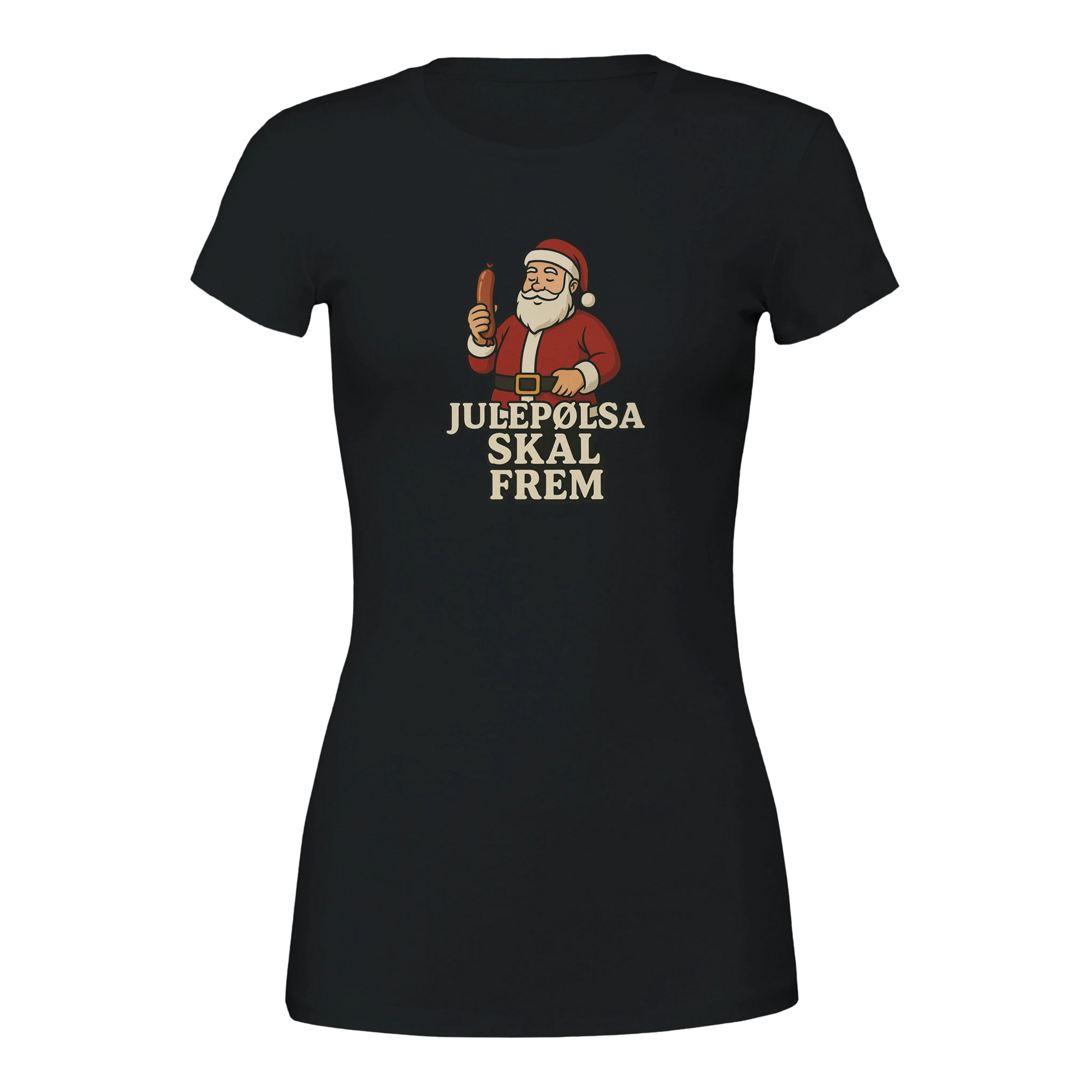 Julepølsa skal frem -Morsom Tekstprint - Norsk design