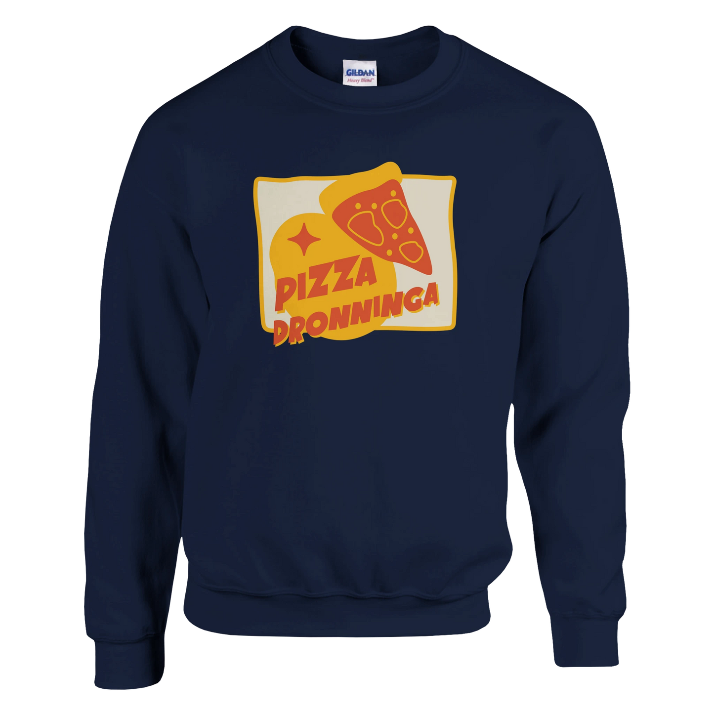 Pizza Dronninga -Morsom Tekstprint - Norsk design