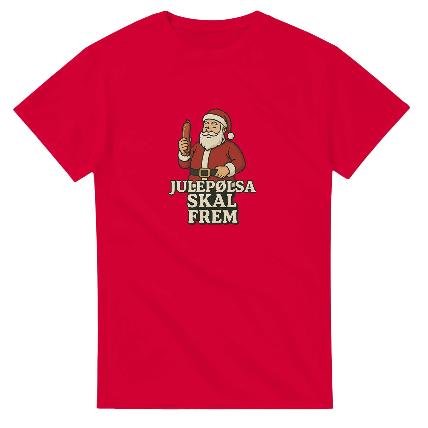 Julepølsa skal frem -Morsom Tekstprint - Norsk design