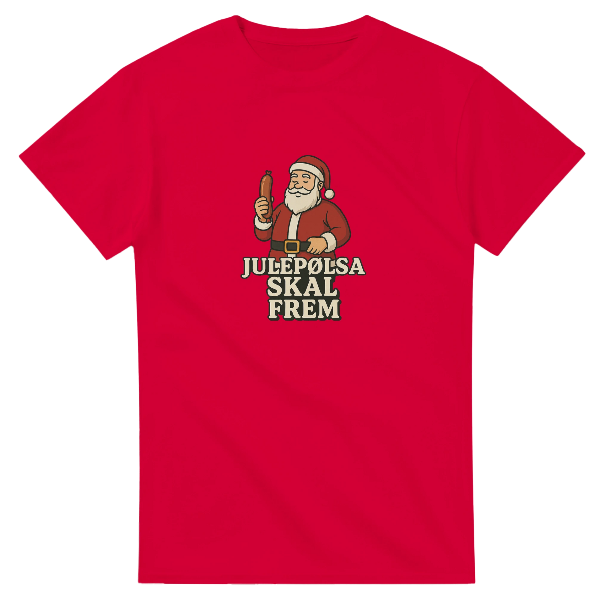 Julepølsa skal frem -Morsom Tekstprint - Norsk design