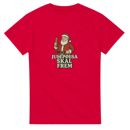 Julepølsa skal frem -Morsom Tekstprint - Norsk design