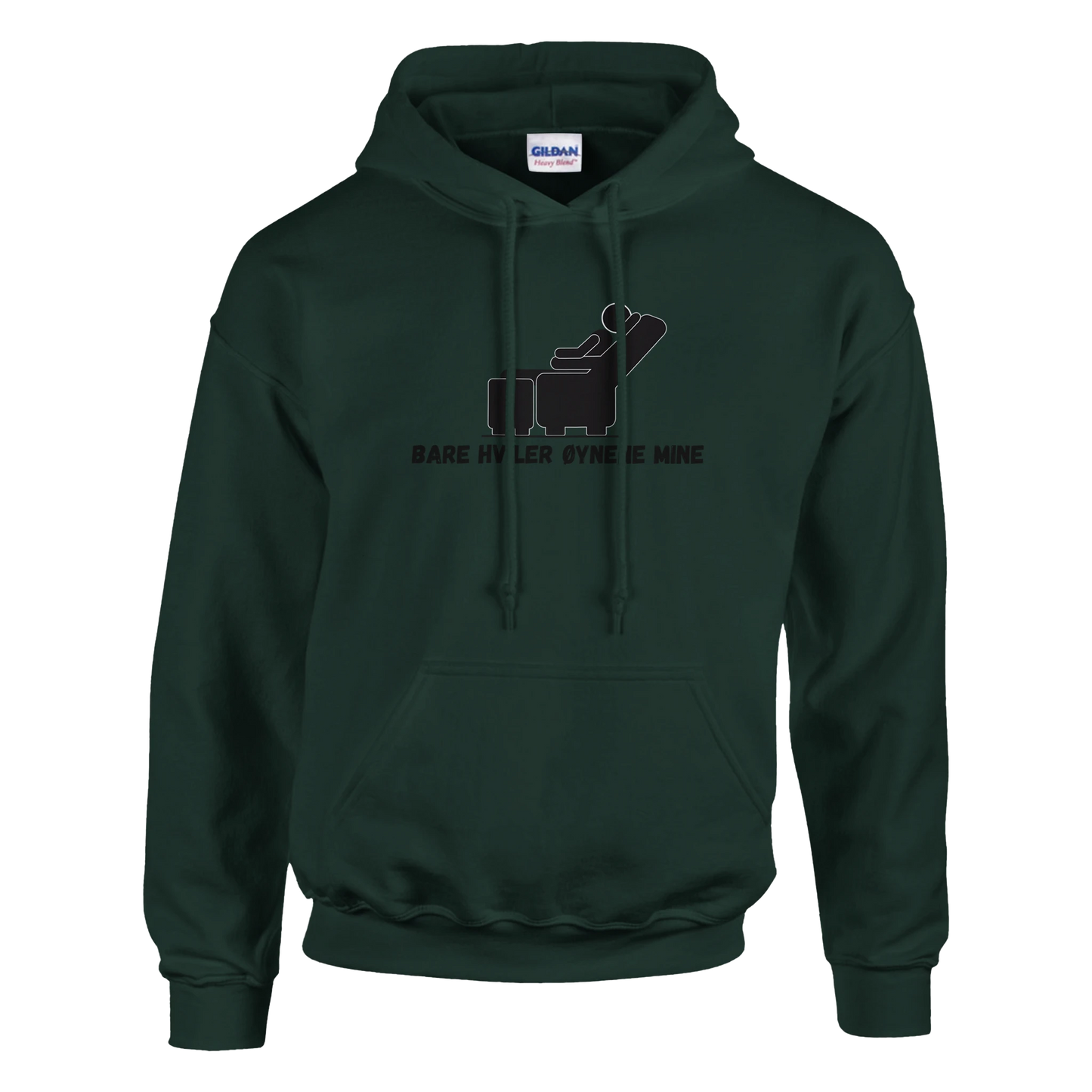 Bare Hviler Øynene Mine -Morsom Tekstprint - Norsk design