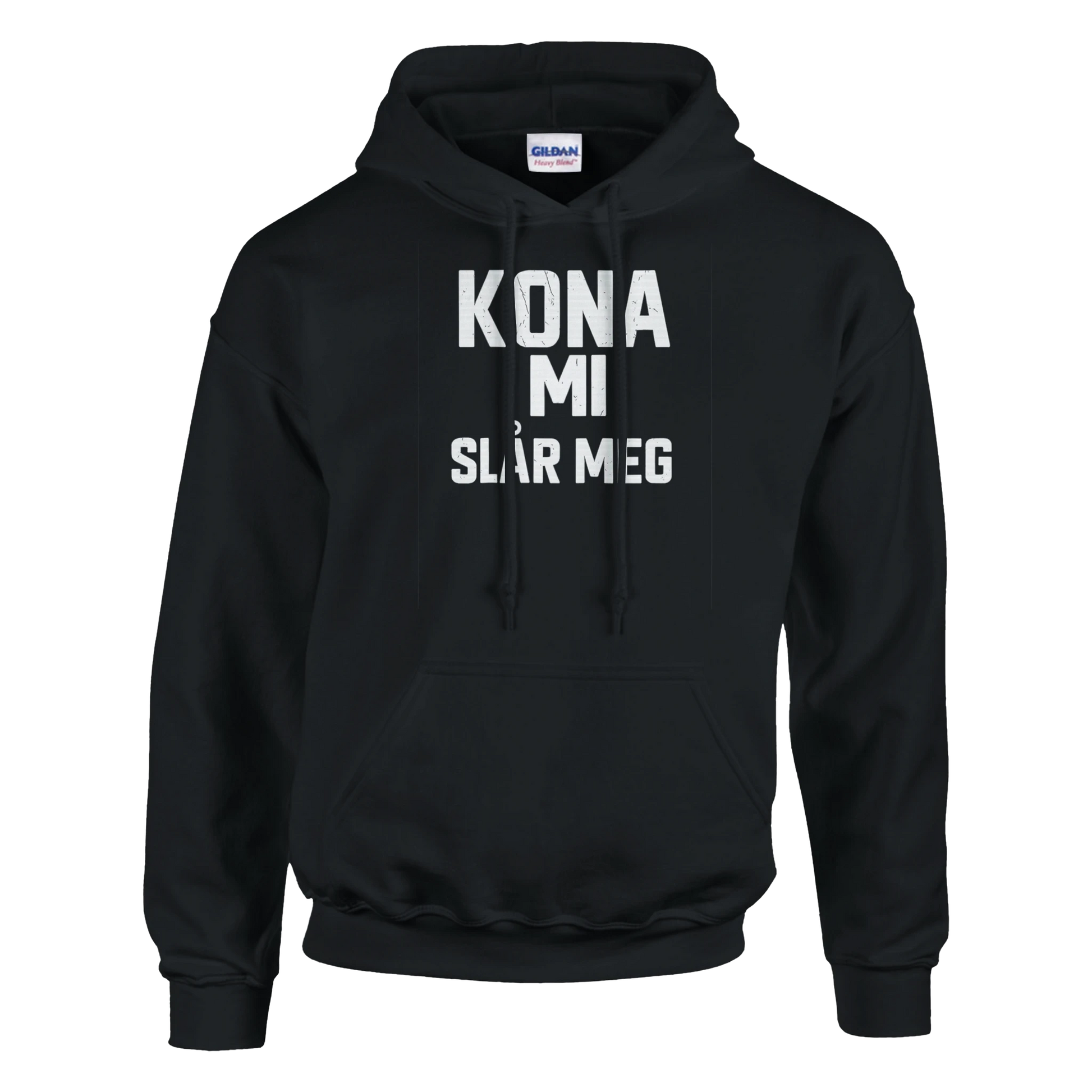 Kona Mi Slår Meg -Morsom Tekstprint - Norsk design
