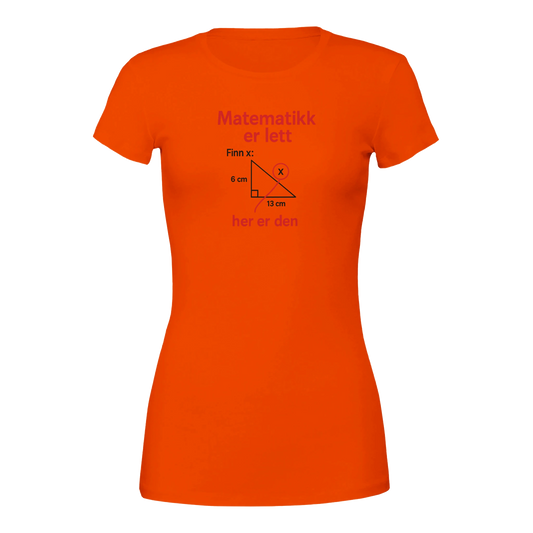 Matematikk Er Lett -Morsom Tekstprint - Norsk design