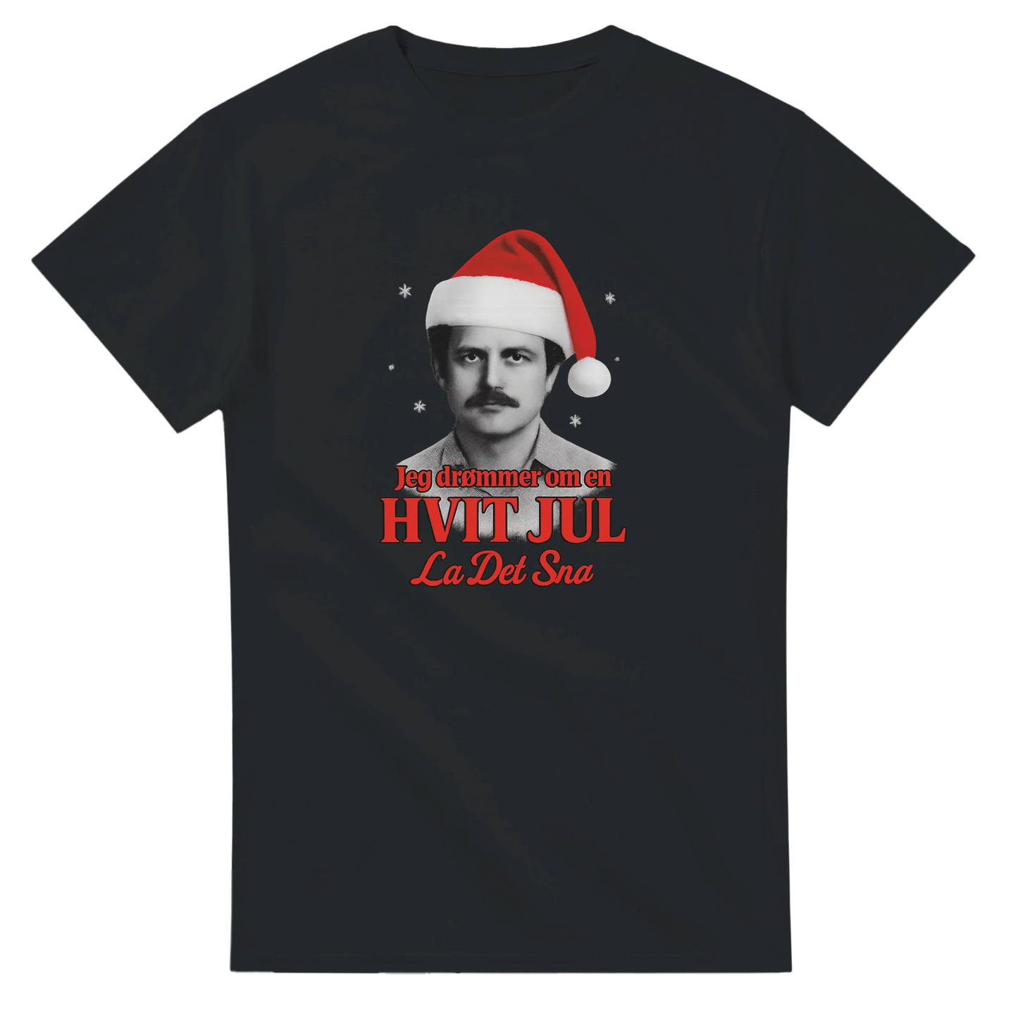 Jeg Drømmer Om En Hvit Jul -Morsom Tekstprint - Norsk design