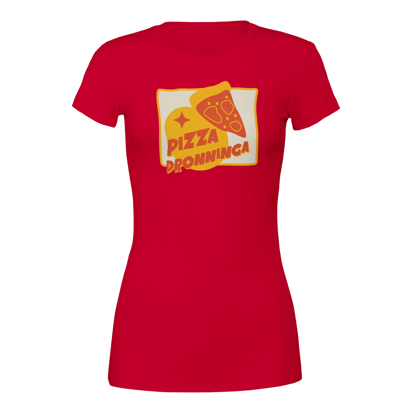 Pizza Dronninga -Morsom Tekstprint - Norsk design