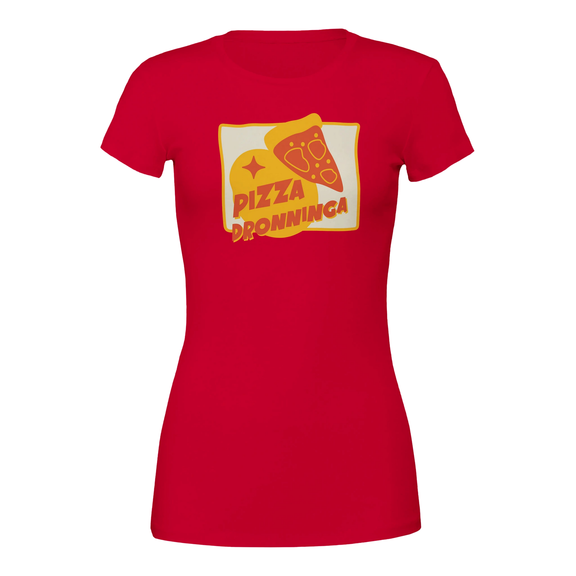 Pizza Dronninga -Morsom Tekstprint - Norsk design