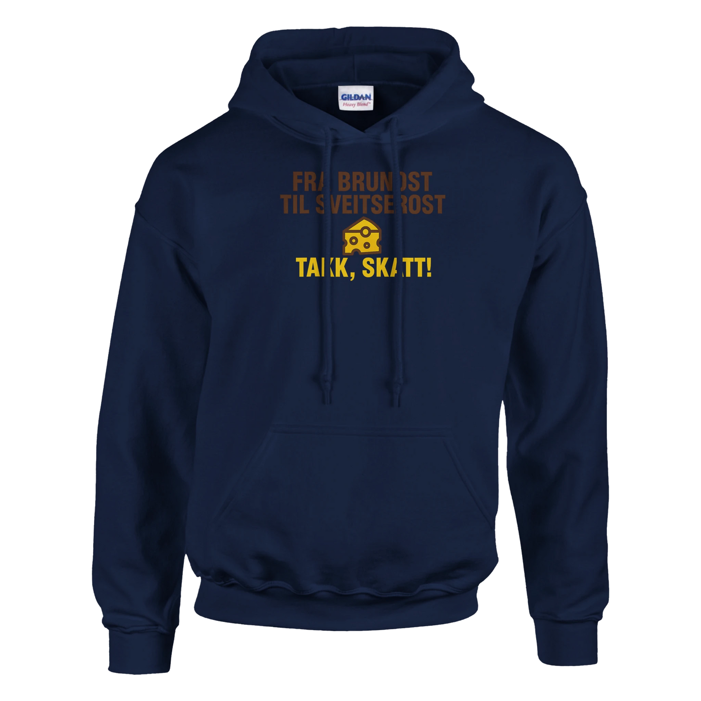 Fra Brunost Til Sveitserost -Morsom Tekstprint - Norsk design