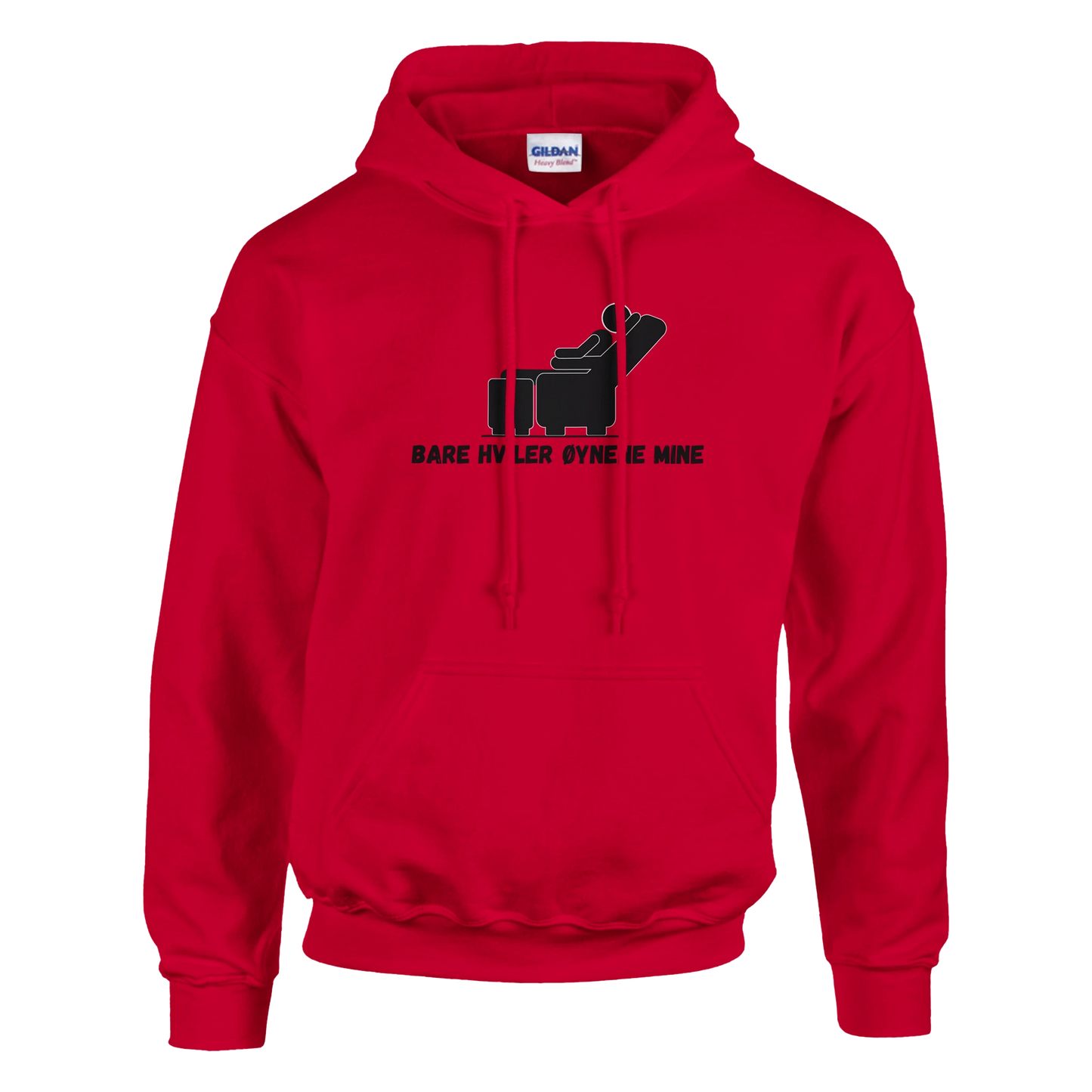 Bare Hviler Øynene Mine -Morsom Tekstprint - Norsk design