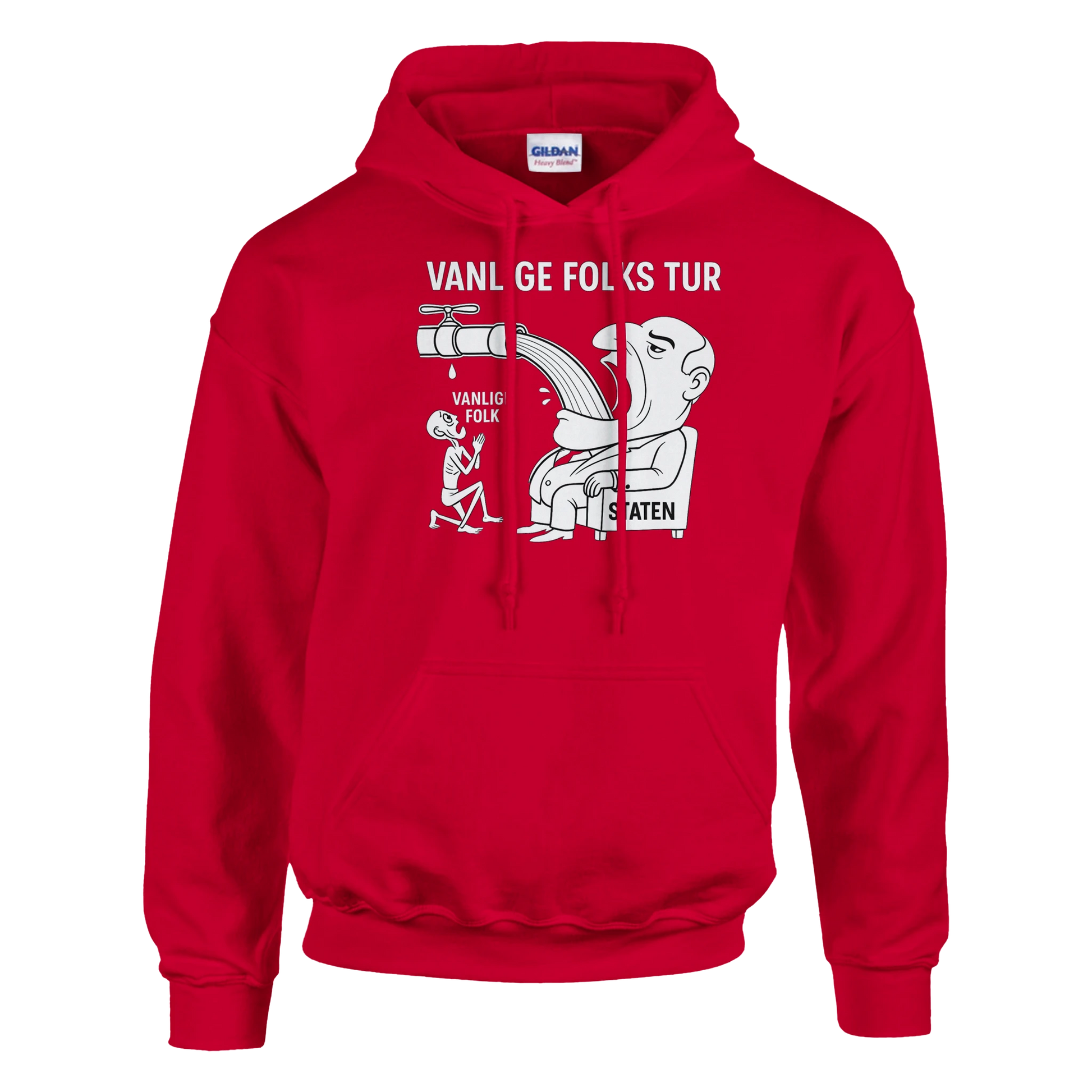 Vanlige Folks Tur -Morsom Tekstprint - Norsk design