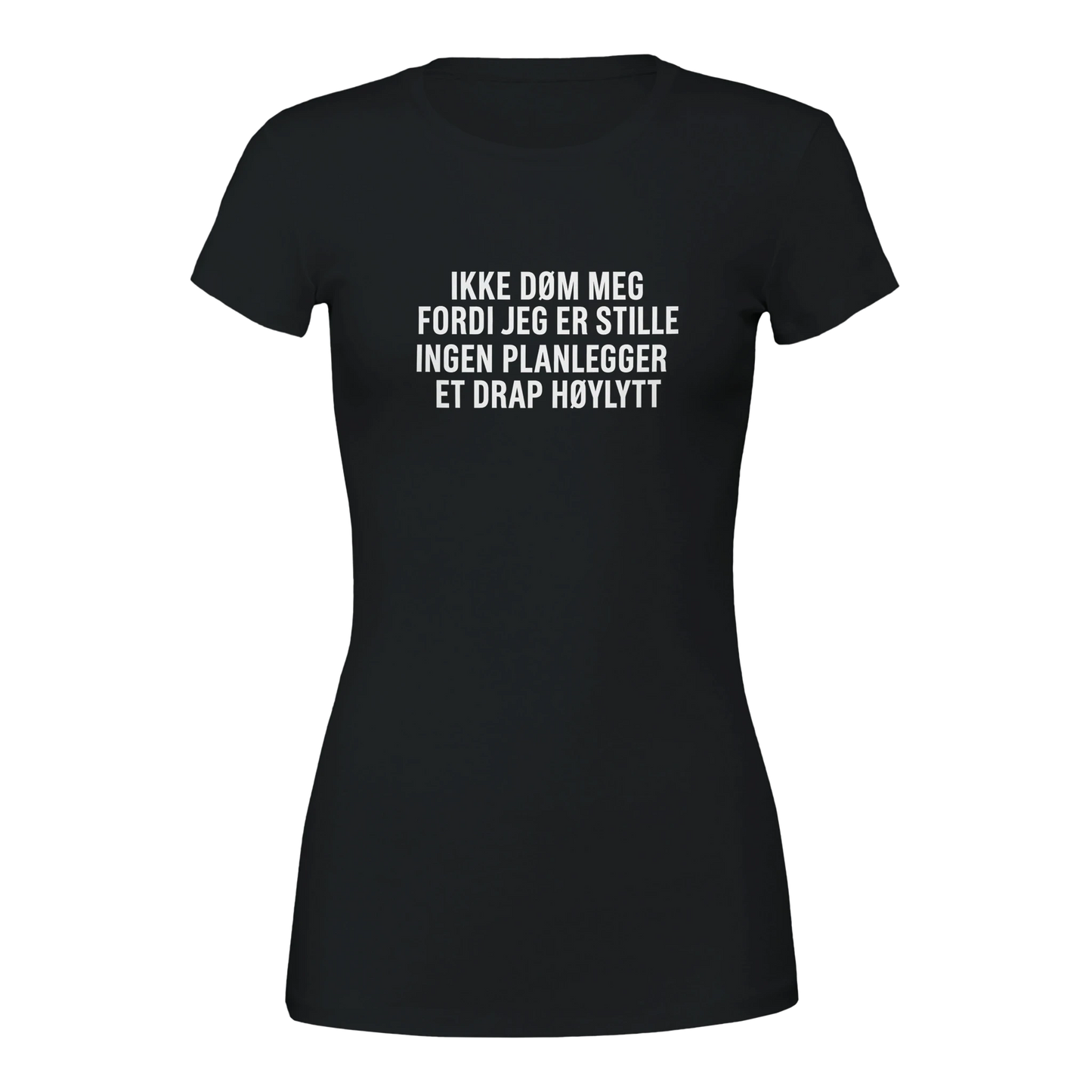 Ikke døm meg -Morsom Tekstprint - Norsk design