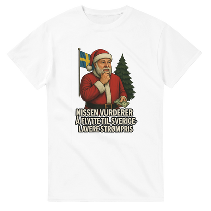 Nissen flytter til Sverige -Morsom Tekstprint - Norsk design