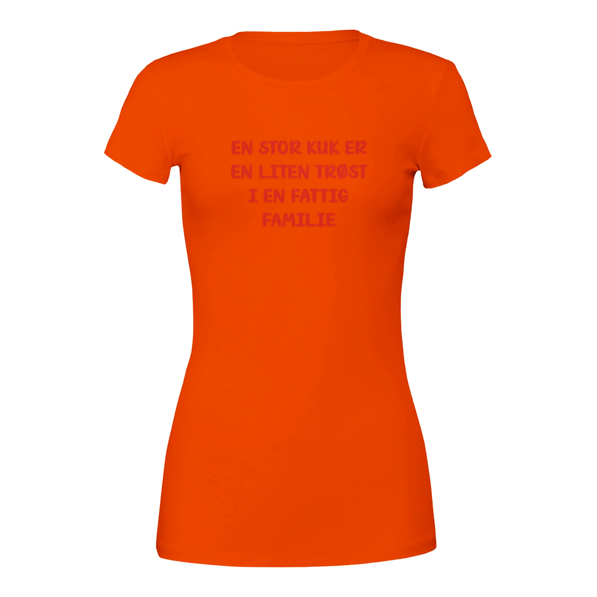 Fattig familie -Morsom Tekstprint - Norsk design