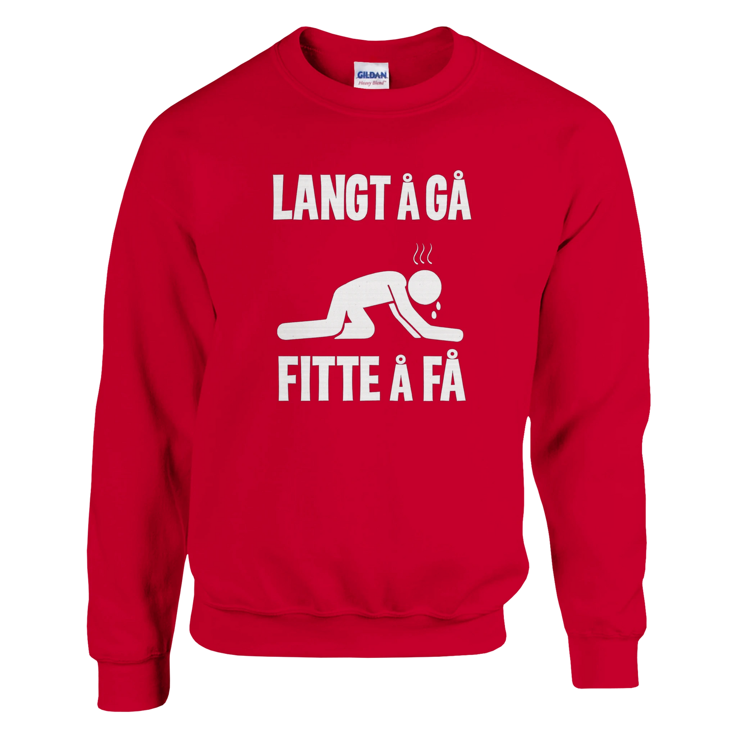 Langt Å Gå Fitte Å Få -Morsom Tekstprint - Norsk design