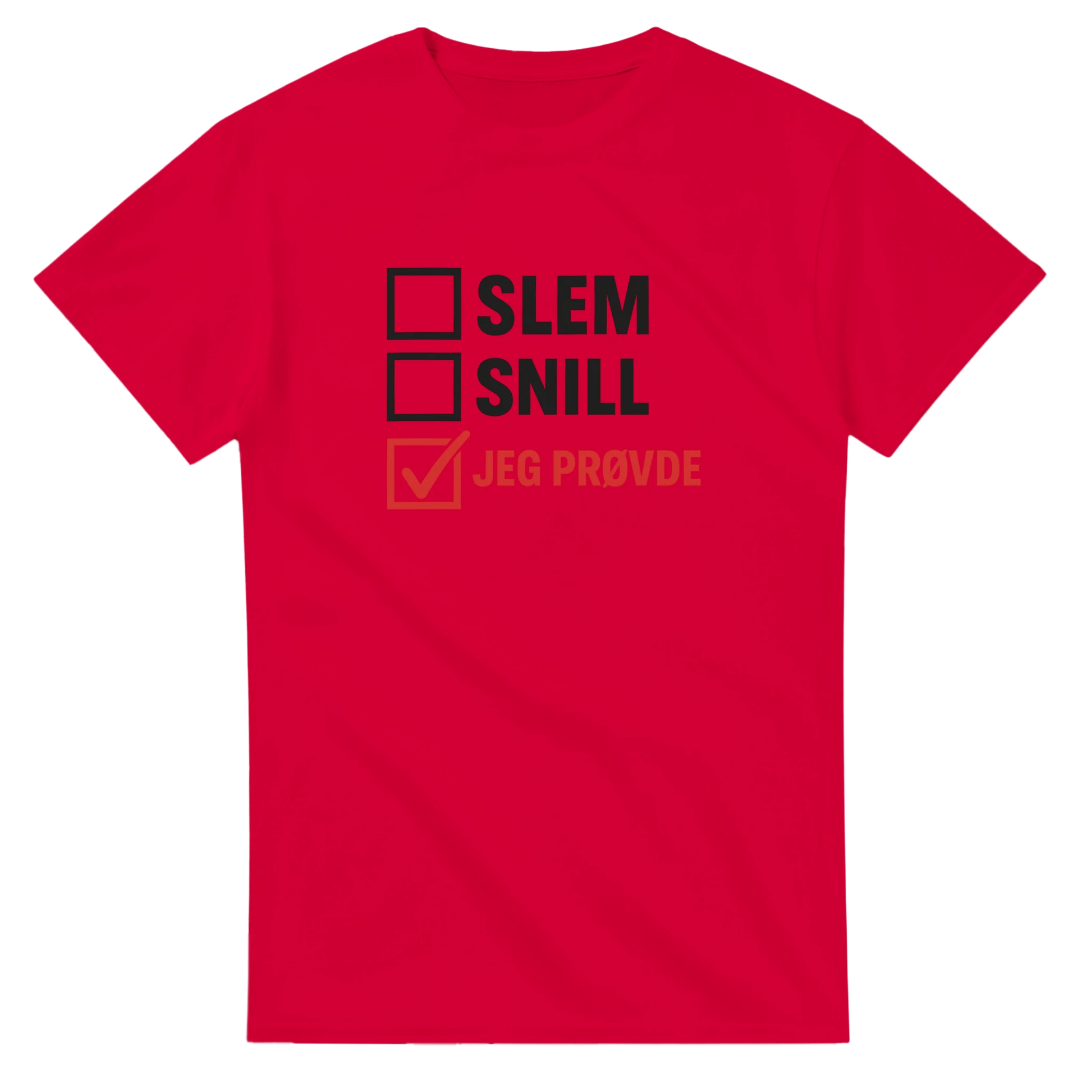 Jeg Prøvde -Morsom Tekstprint - Norsk design