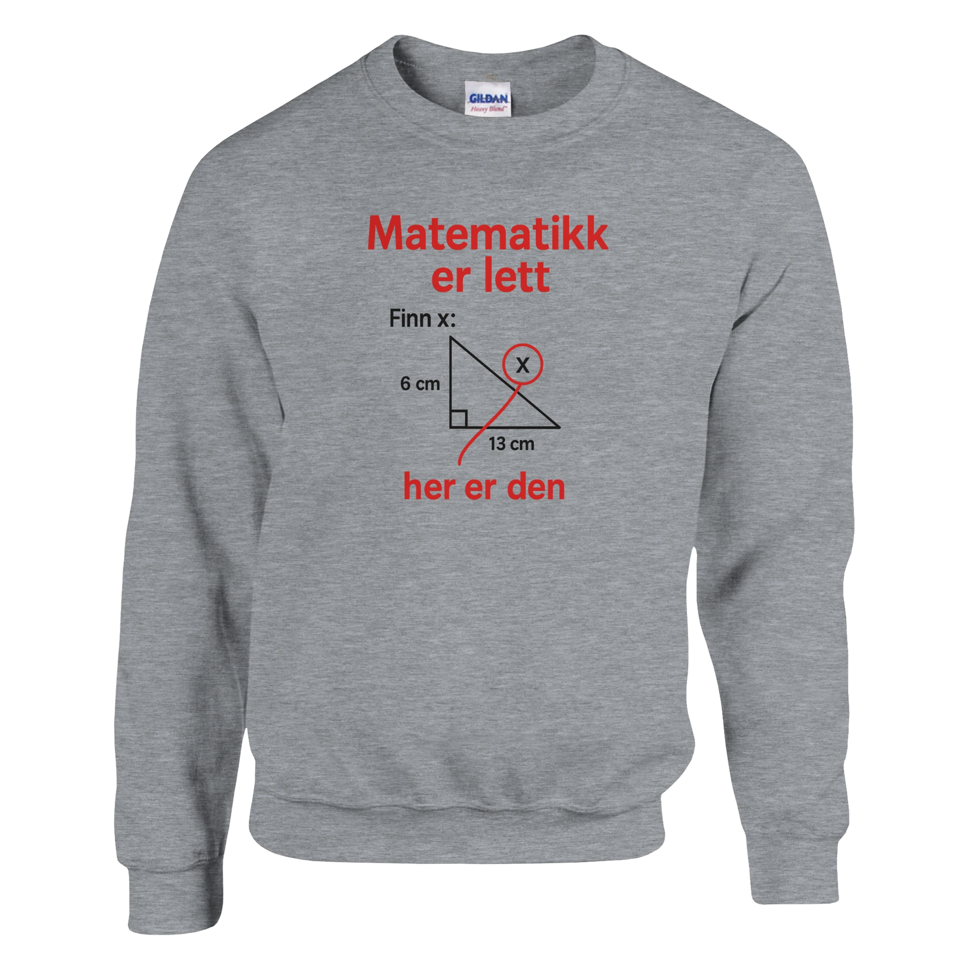 Matematikk Er Lett -Morsom Tekstprint - Norsk design