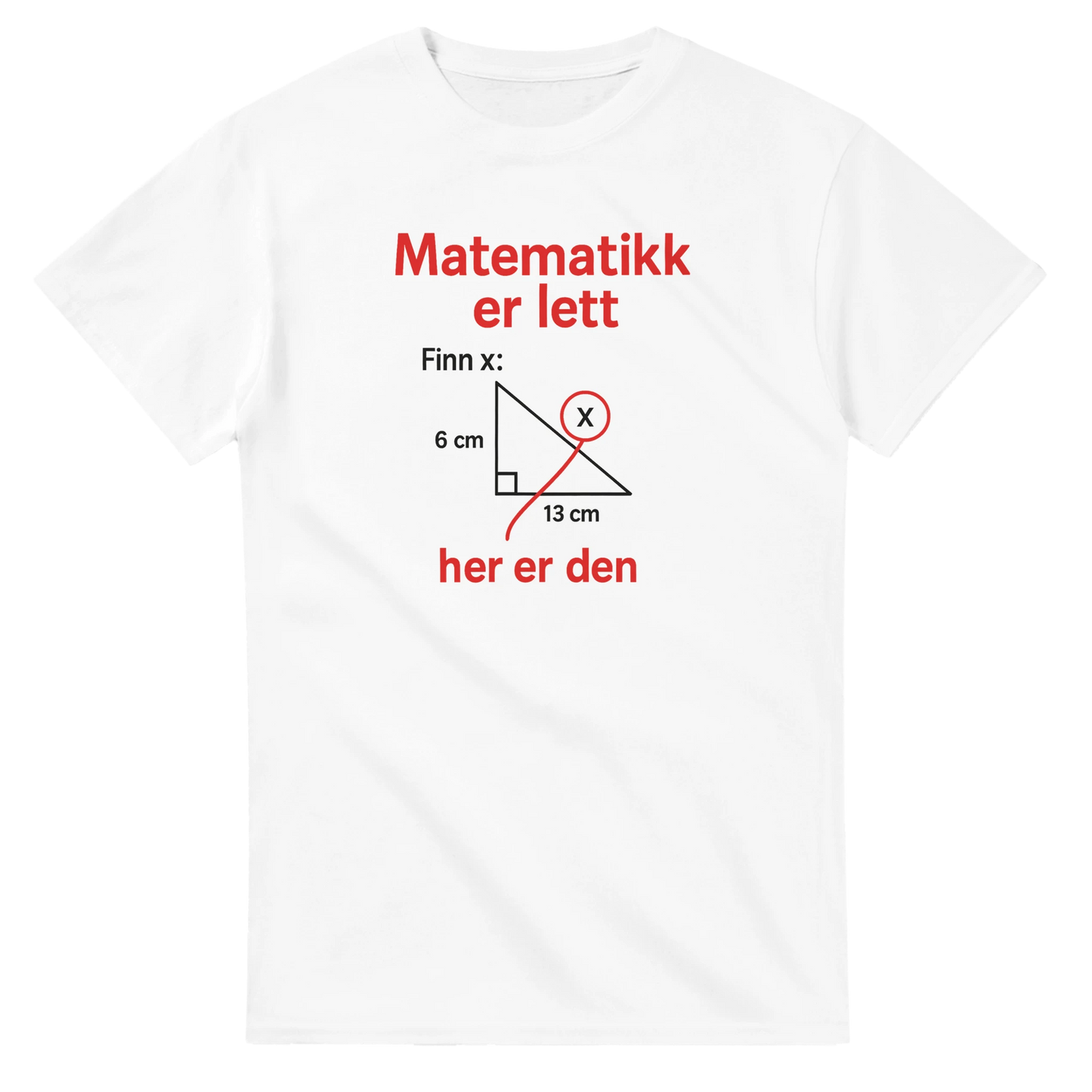 Matematikk Er Lett -Morsom Tekstprint - Norsk design