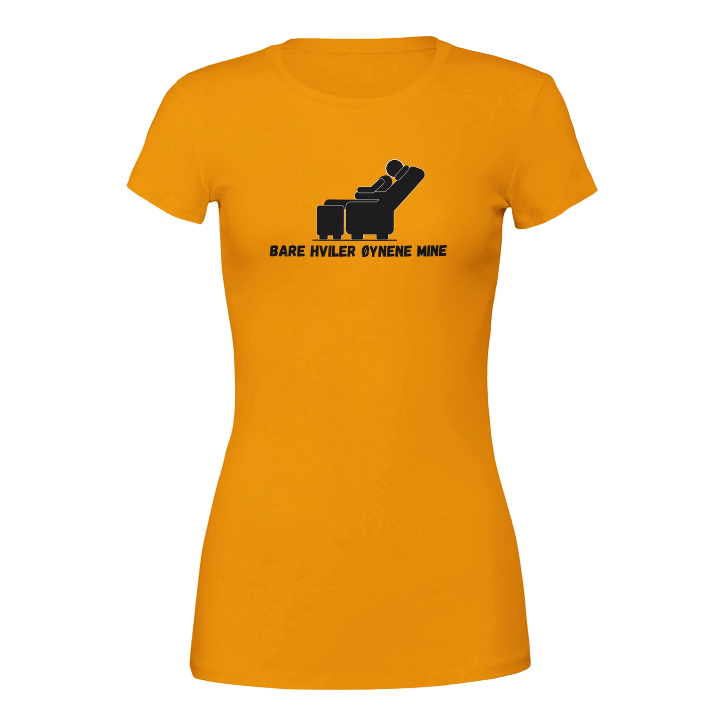 Bare Hviler Øynene Mine -Morsom Tekstprint - Norsk design