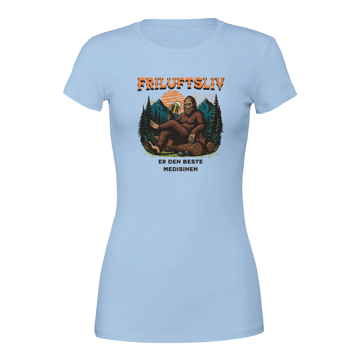 Friluftsliv er den beste medisinen -Morsom Tekstprint - Norsk design