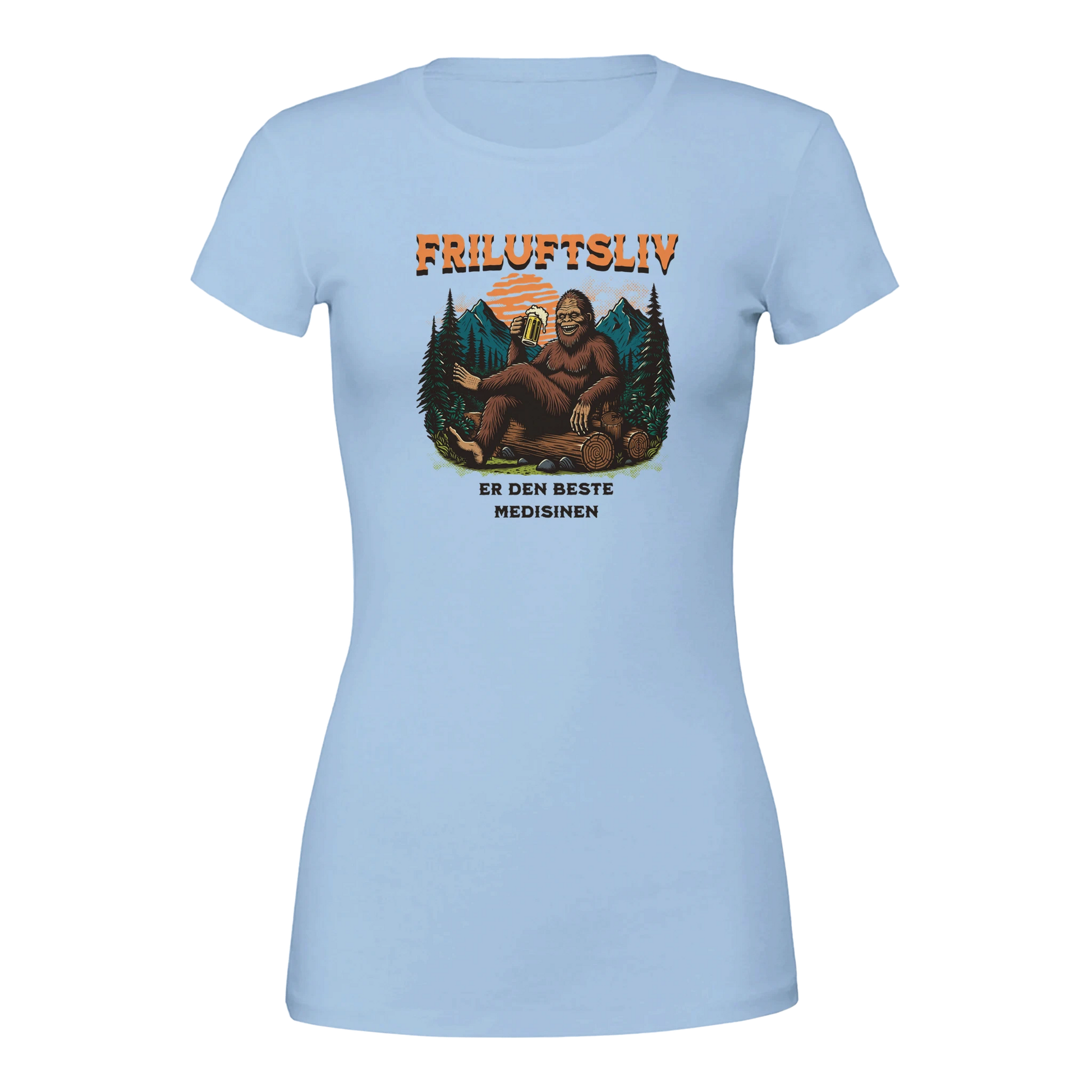 Friluftsliv er den beste medisinen -Morsom Tekstprint - Norsk design