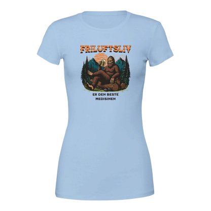 Friluftsliv er den beste medisinen -Morsom Tekstprint - Norsk design