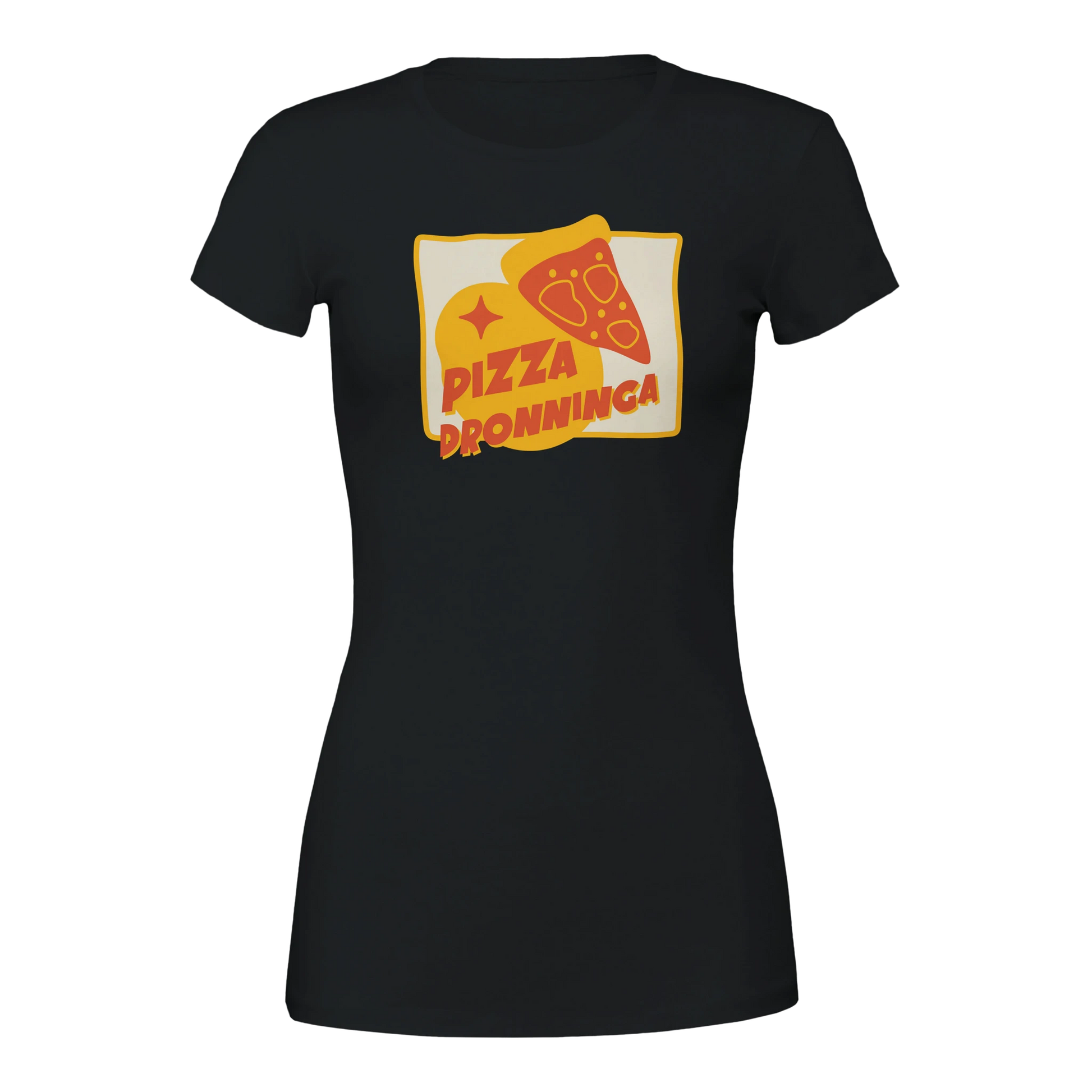 Pizza Dronninga -Morsom Tekstprint - Norsk design